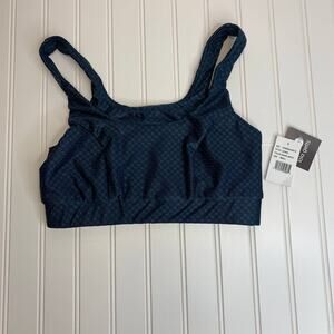 Lola Getts Blue Shark Ascot Sports Bra Sz Small